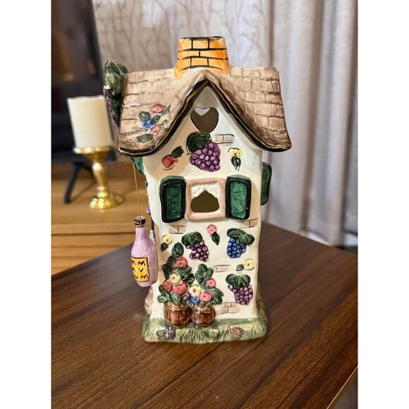 Other - Vintage Elements Ceramic House Candle Holder Cottagecore Decor
